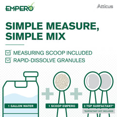 Atticus Empero spray on turf delivering uniform nutsedge kill.