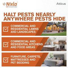 Atticus Nixlo IGR Concentrate applied to soft surfaces like carpets