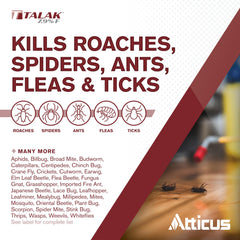 Atticus Talak 7.9 F label closeup highlighting bifenthrin and control scope.