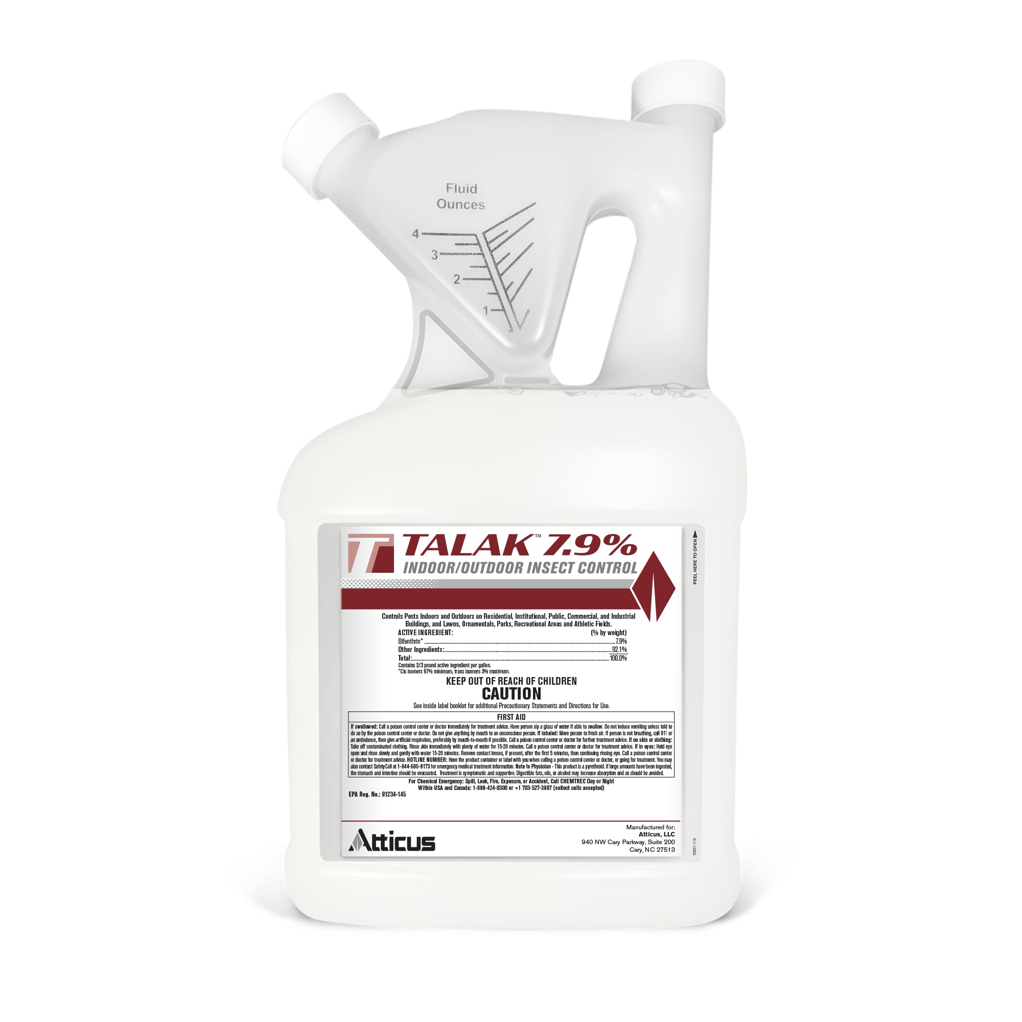 Atticus Talak bottle with bifenthrin concentrate for indoor and outdoor control