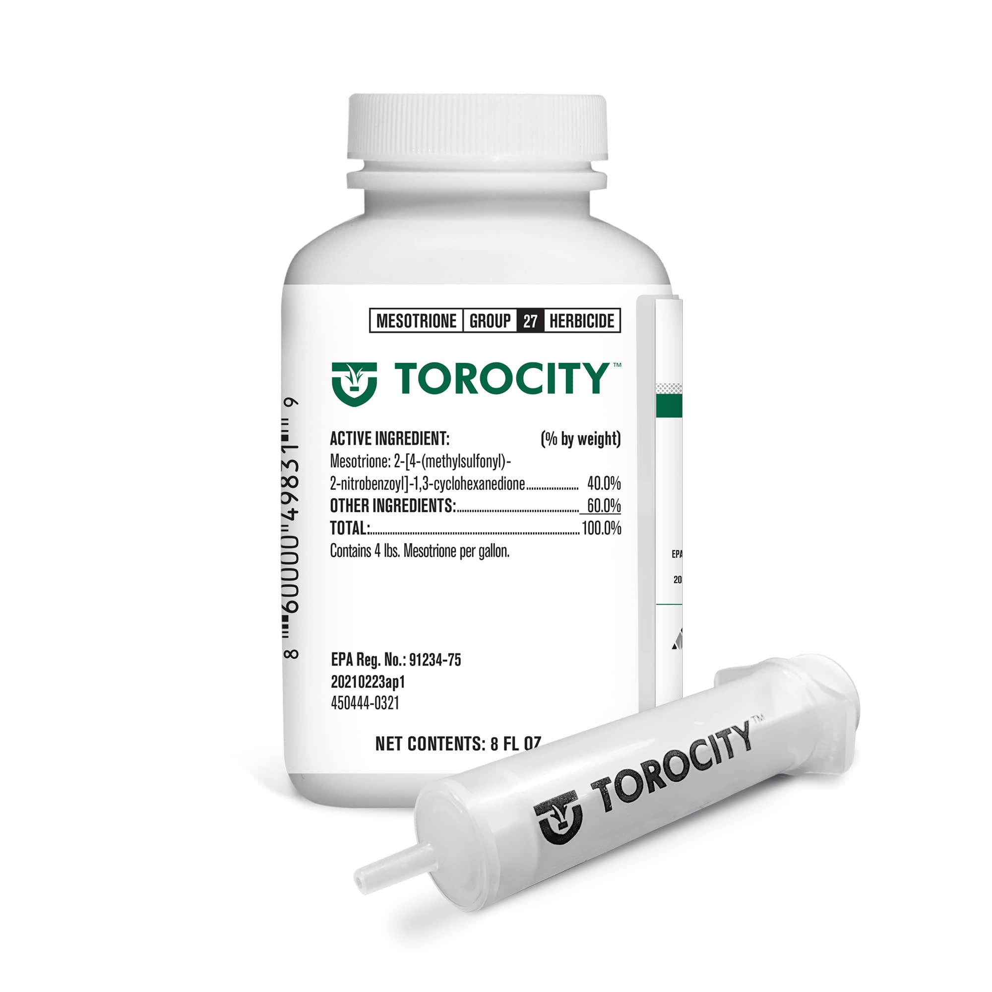Atticus Torocity bottle pour showing easy mixing for lawn weed control