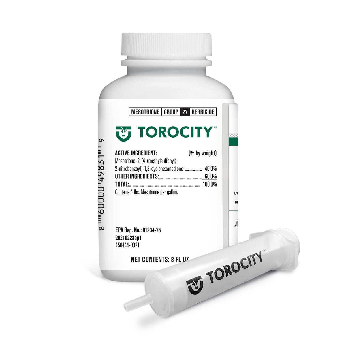 Atticus Torocity bottle pour showing easy mixing for lawn weed control