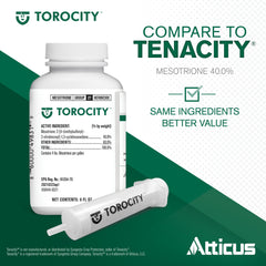 Atticus Torocity easy-measure syringe highlights precise dosing per gallon