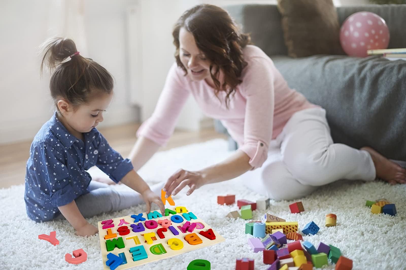Attmu alphabet puzzle supports indoor and outdoor preschool activities.