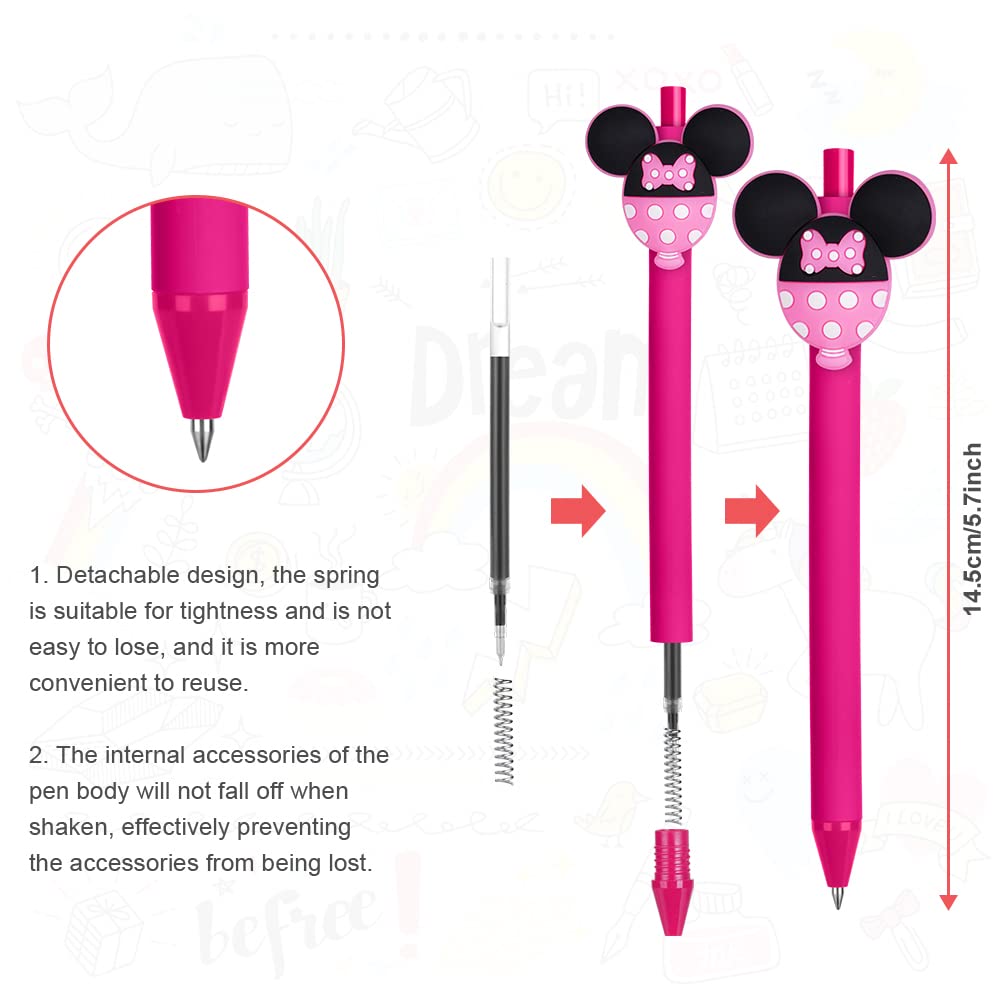 AUAUY retractable ballpoint pen with black ink for quick jotting.