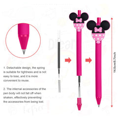 AUAUY retractable ballpoint pen with black ink for quick jotting.
