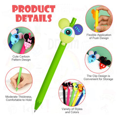 AUAUY cartoon mouse paper clips keep pages organized with playful flair.