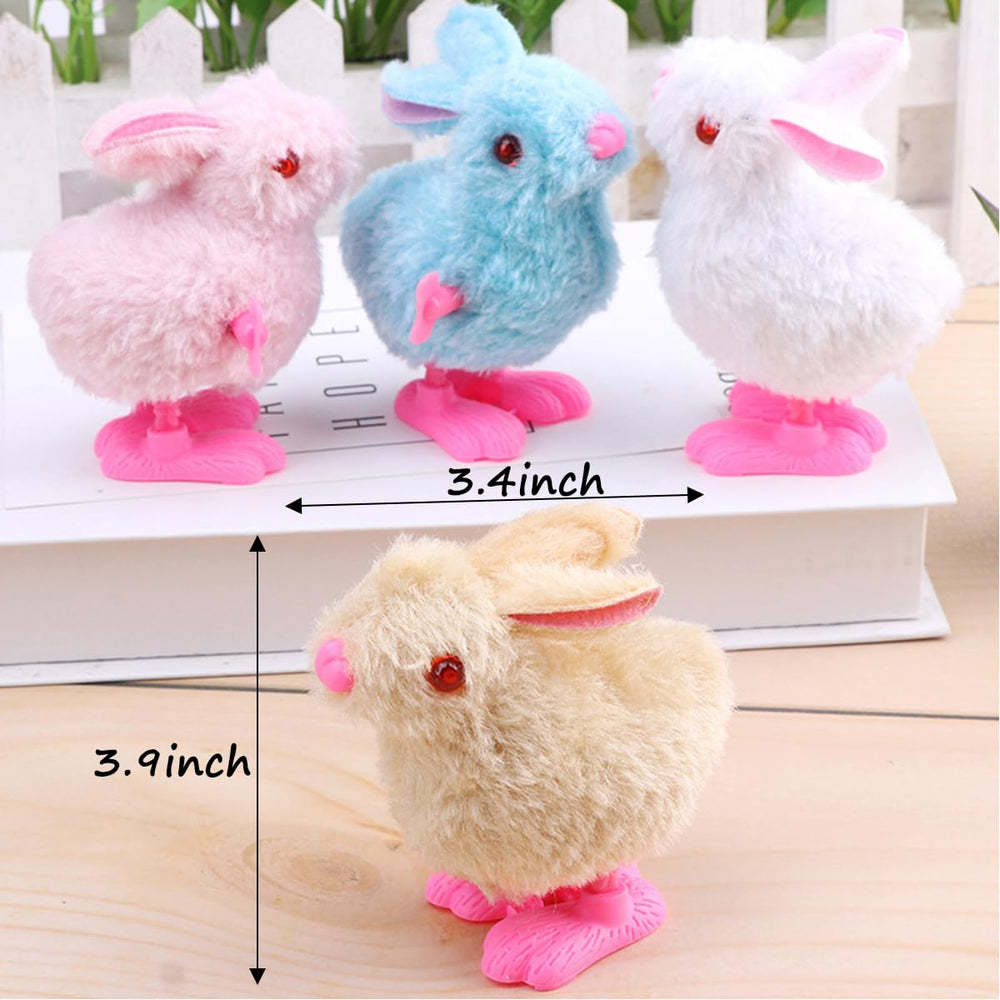 Audaisyly Bunny wind-up toy with plush texture encourages gentle grasp and imaginative play.