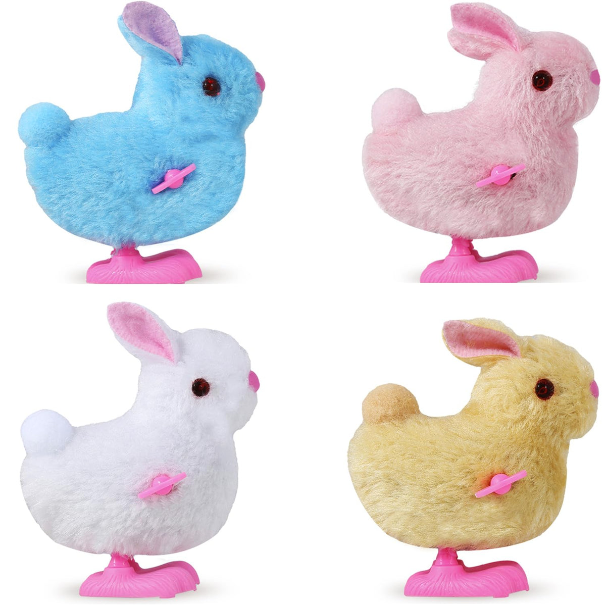 Audaisyly Chick wind-up toy hops playfully, perfect for Easter baskets and egg hunts.