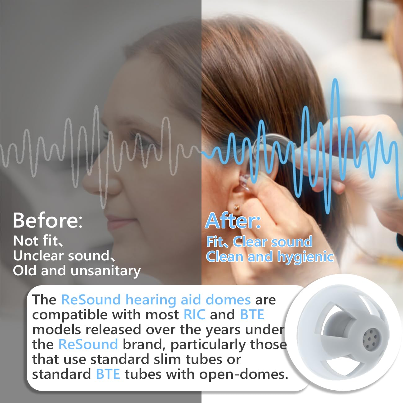 Audisaisi compatible with GN ReSound and Jabra models for versatile upgrading.