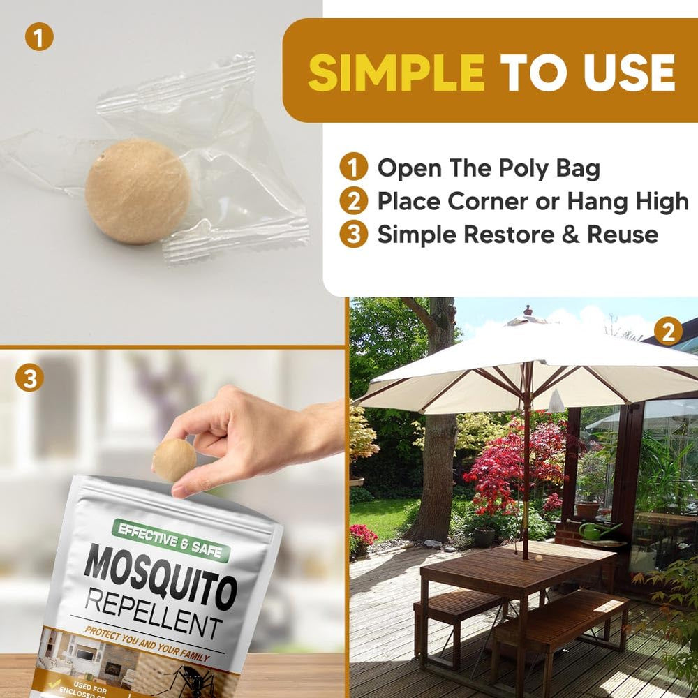 AUDQQM indoor bedroom repellent ball protects nighttime spaces with natural scent.