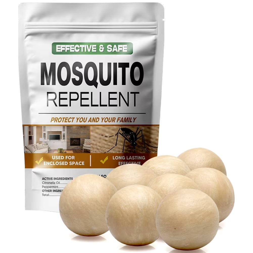 AUDQQM mosquito repellent ball for outdoor patio deters mosquitoes with plant-based freshness.