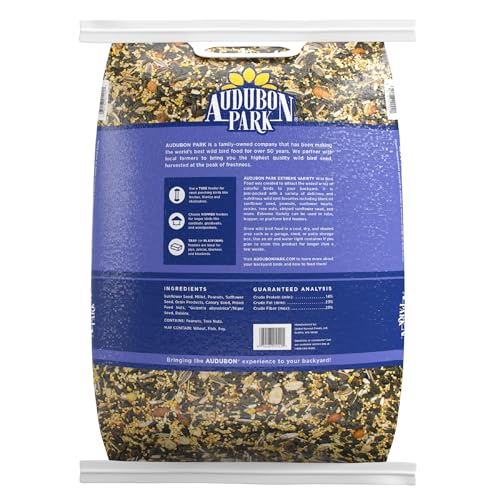Audubon Park Extreme Variety Seed Bird at feeder attracting diverse birds