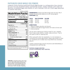 Augason Farms egg powder rehydrated in a bowl for cooking