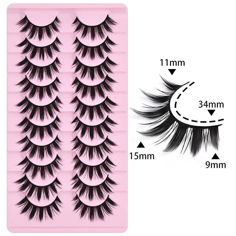 AUGENLI 16mm spiky lashes for anime-inspired looks and confidence