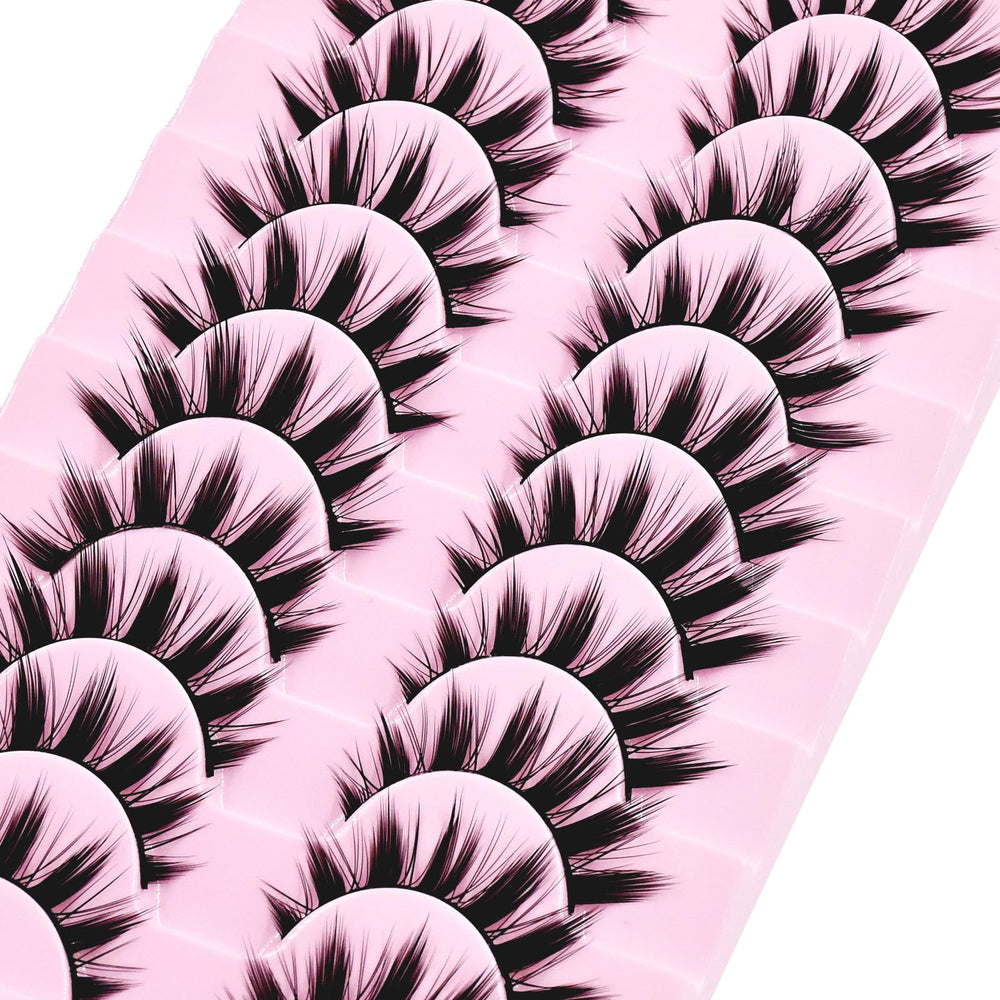 AUGENLI anime eye makeup lashes versatile for cosplay and parties