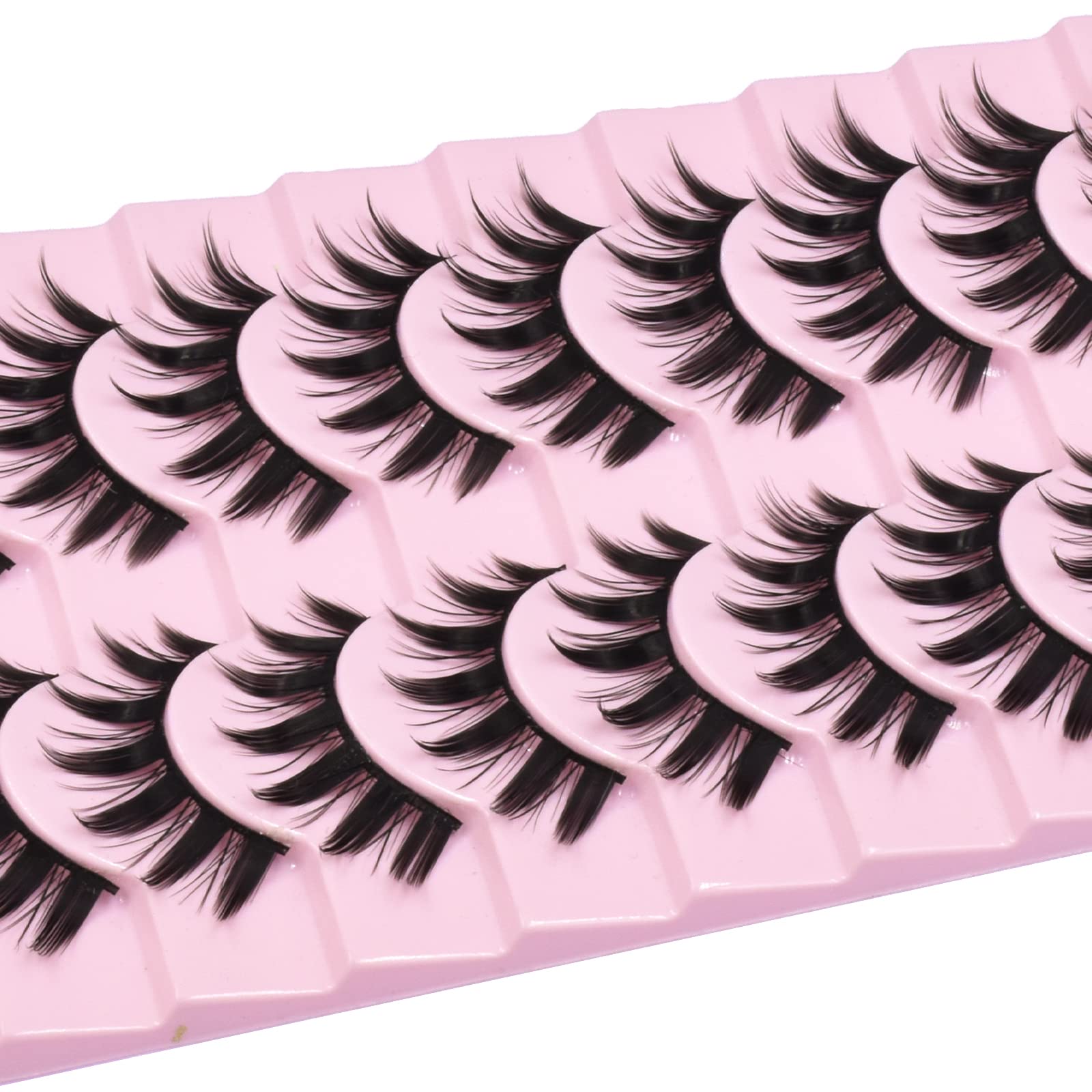 AUGENLI gothic manga lashes for bold dramatic Halloween or stage looks