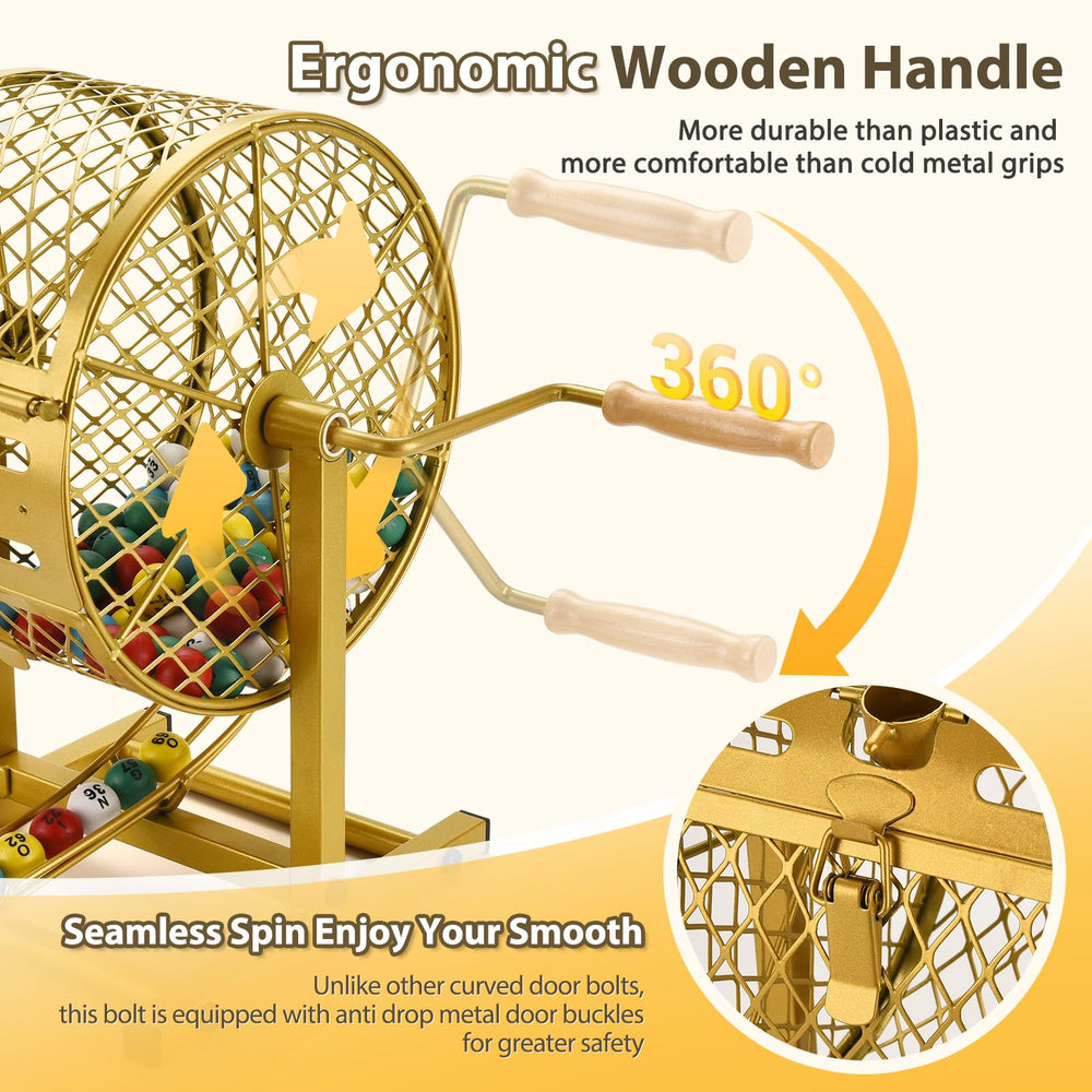 AugFir ergonomic wooden handle provides comfortable grip for extended game sessions.