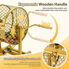 AugFir ergonomic wooden handle provides comfortable grip for extended game sessions.