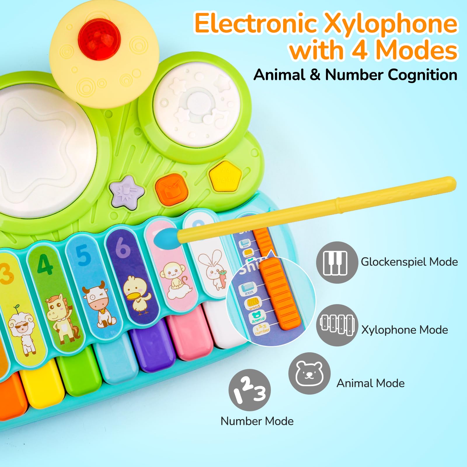 AugToy first-birthday gift musical toy for budding players