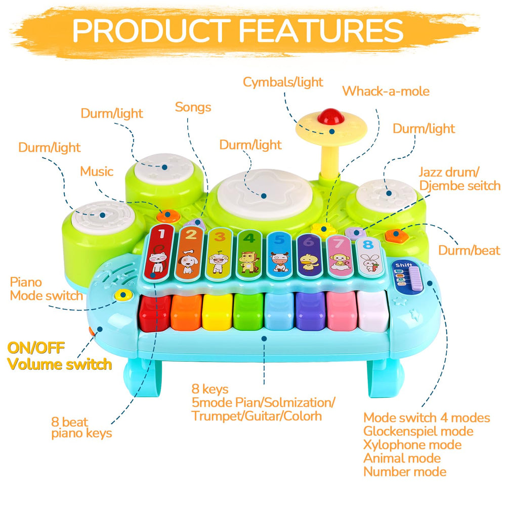 AugToy piano keyboard for toddlers promotes early musical exploration and rhythm