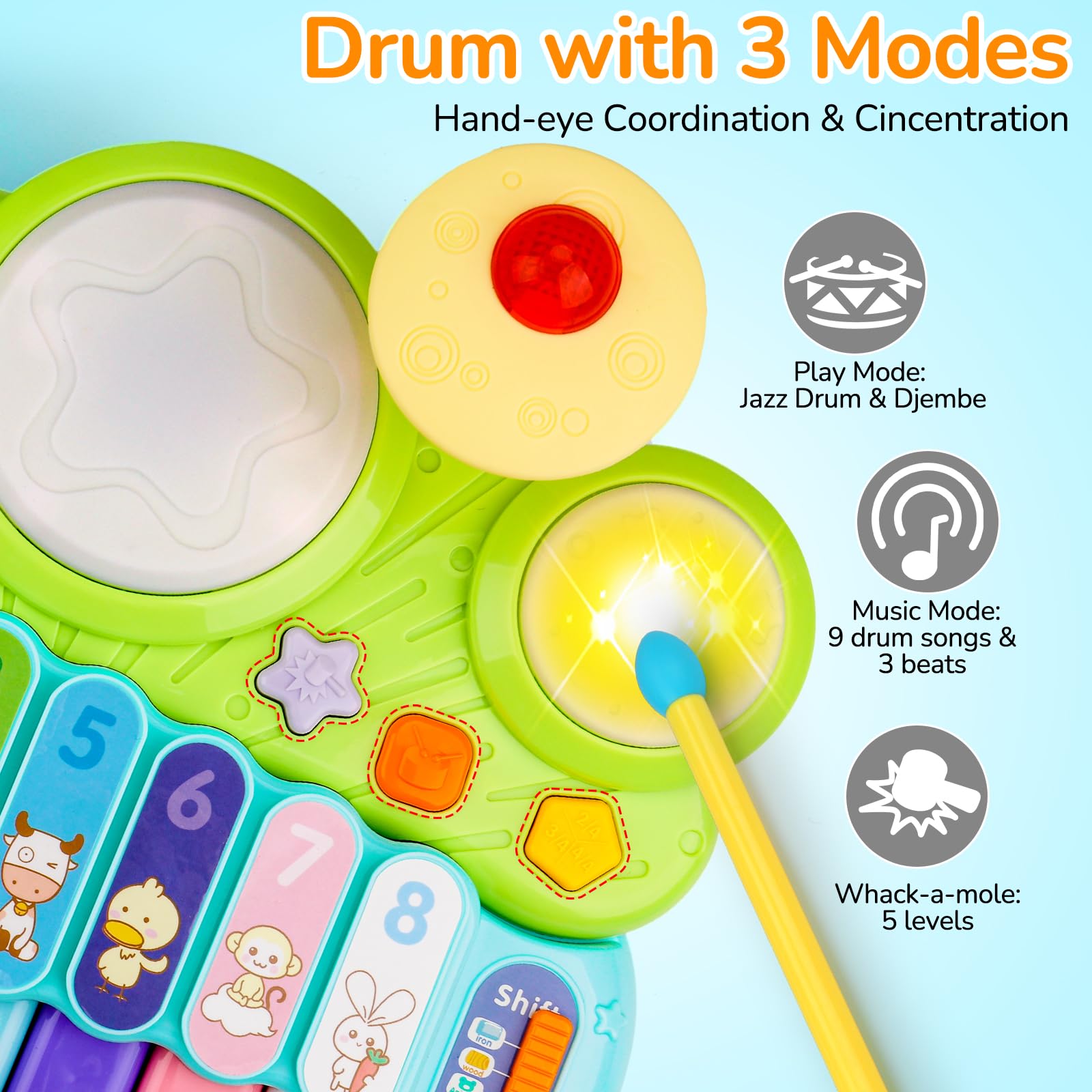 AugToy safe lead-free plastic ensures worry-free playtime