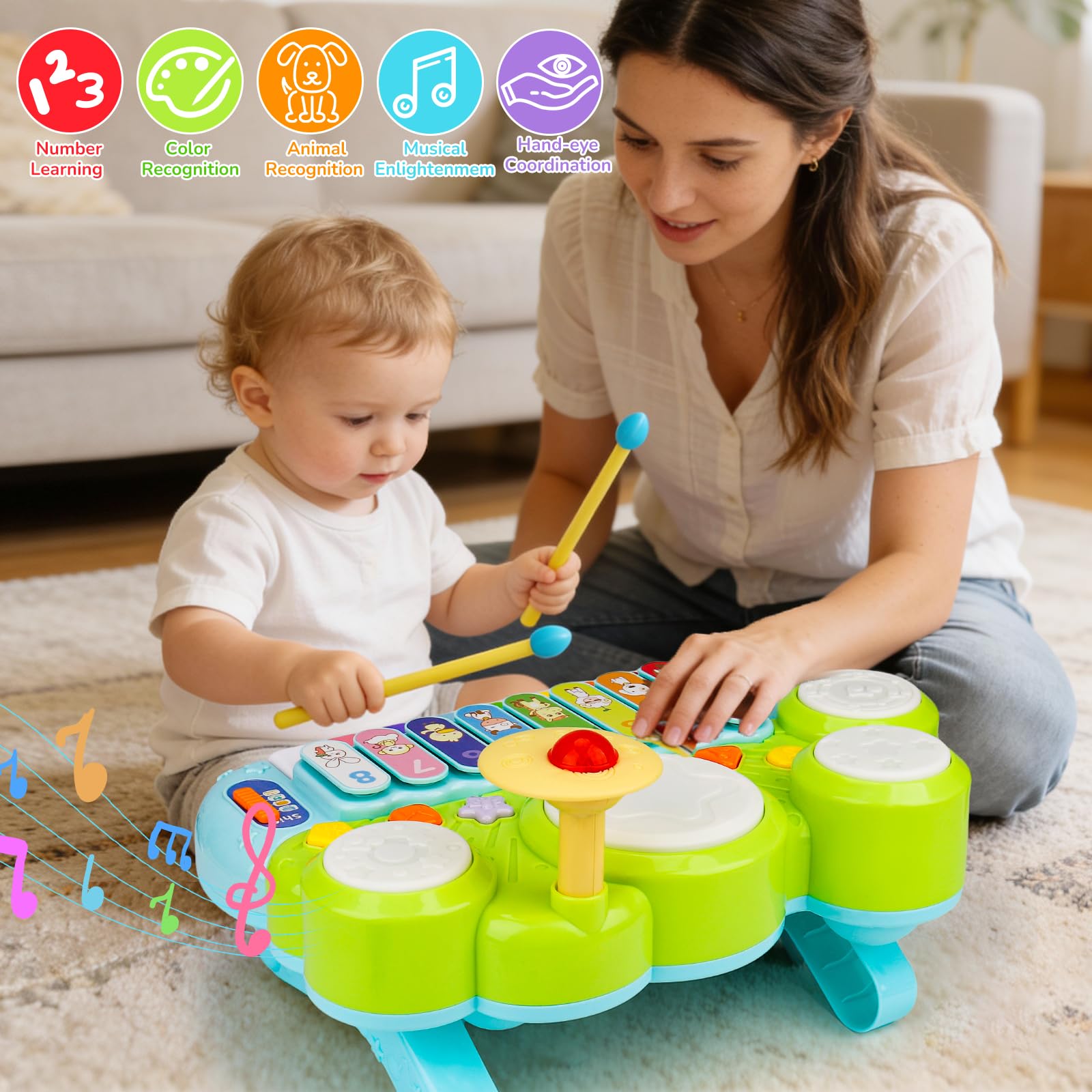 AugToy touch-sensitive buttons provide intuitive, engaging interaction