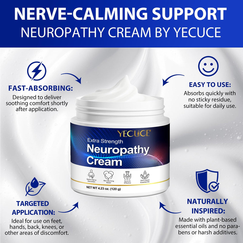 AUIWQWFI neuropathy cream non-greasy formula provides lasting comfort after workouts.