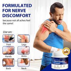 AUIWQWFI neuropathy cream vegan cruelty-free option suitable for men and women.