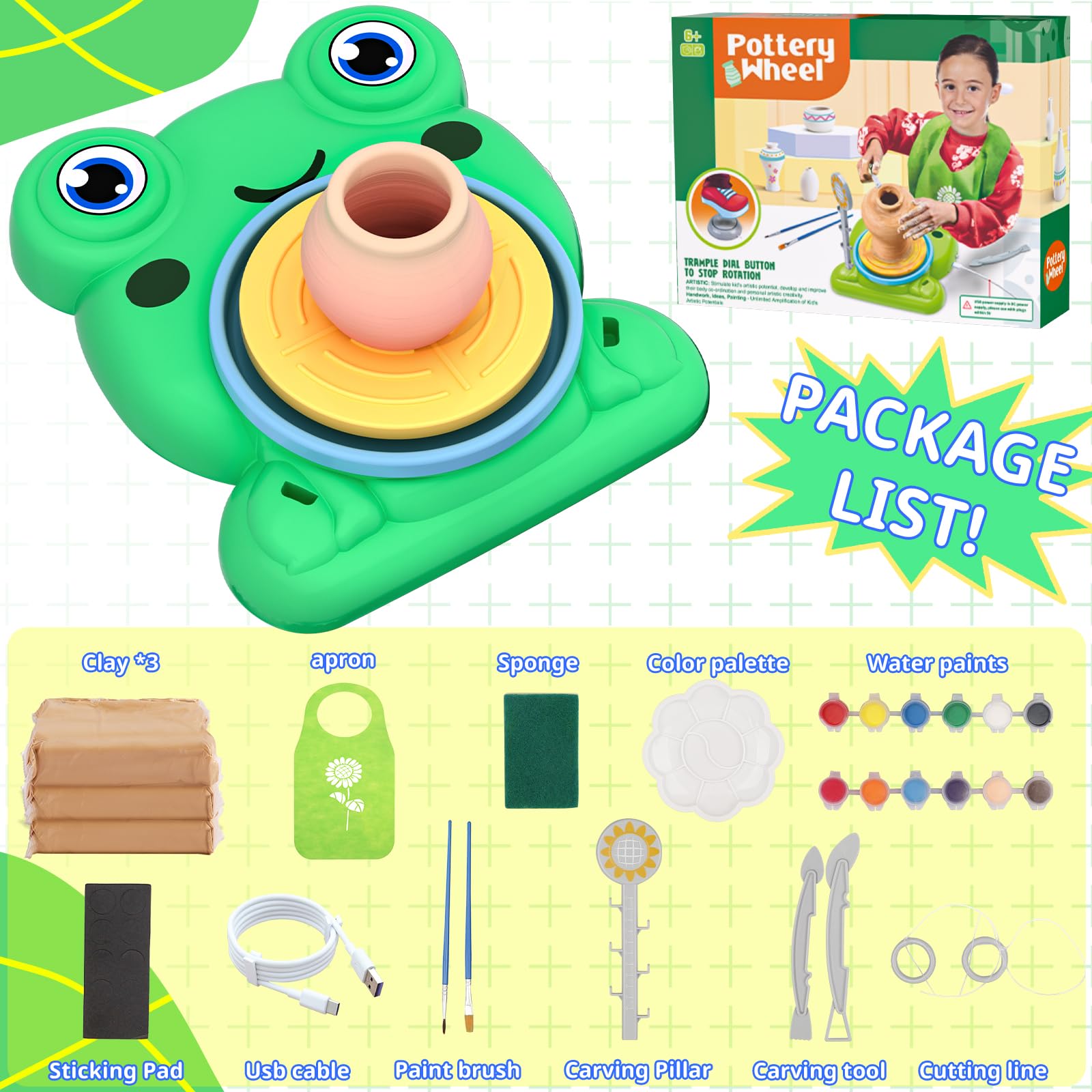 Aujazyble three-pack air-dry clay for quick, mess-free projects
