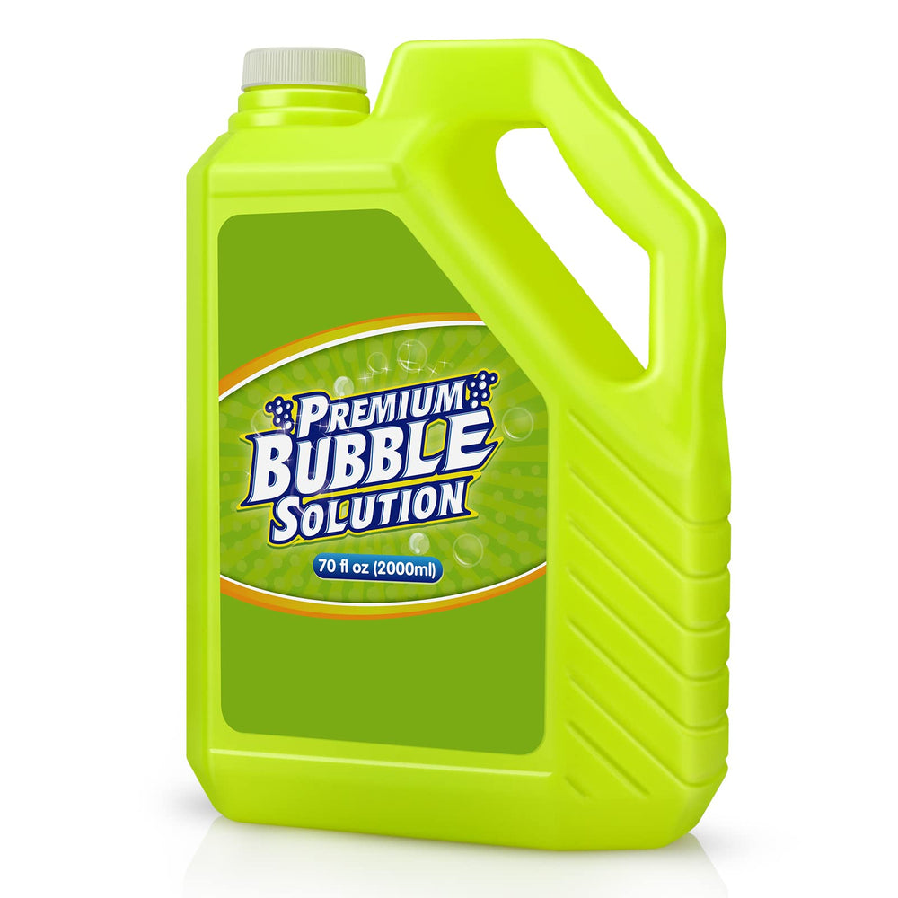 Aujazyble bubble solution refill with 70 oz capacity for long playtime.