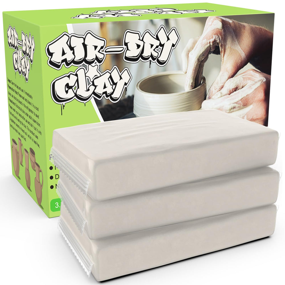 Aujazyble air dry clay packaging ideal for classroom crafts and easy sculpting