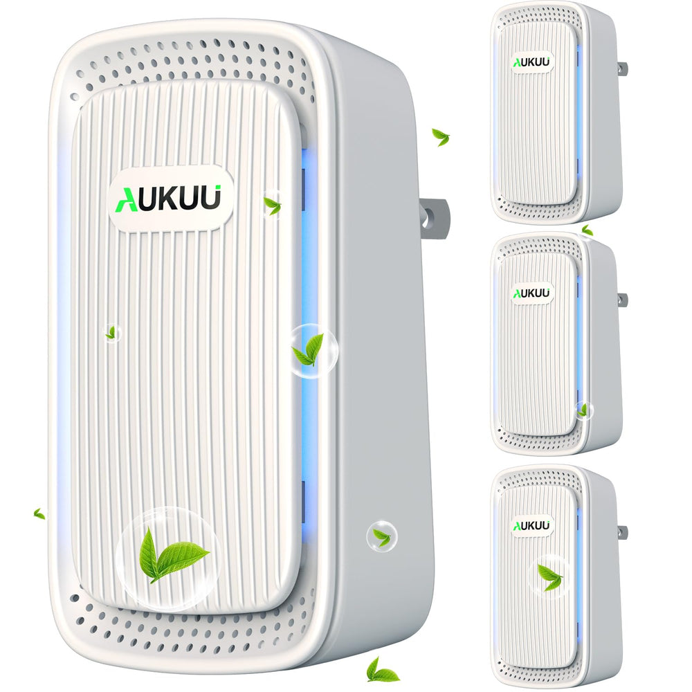 AUKUU air ionizers compact plug white enhances space-saving purification.