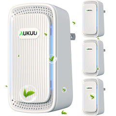 AUKUU air ionizers compact plug white enhances space-saving purification.