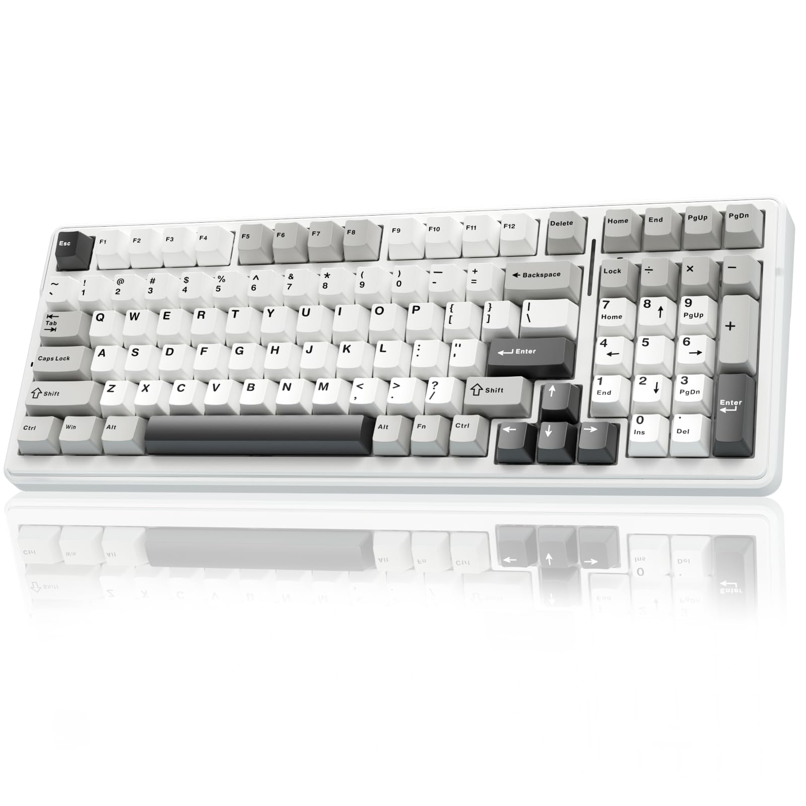 AULA F99 keyboard with tri-mode connectivity enables seamless multi-device use.