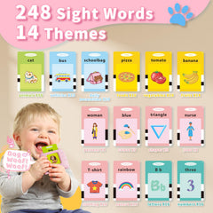 Aullsaty animal and vehicle cards aid recognition through sound and imagery.