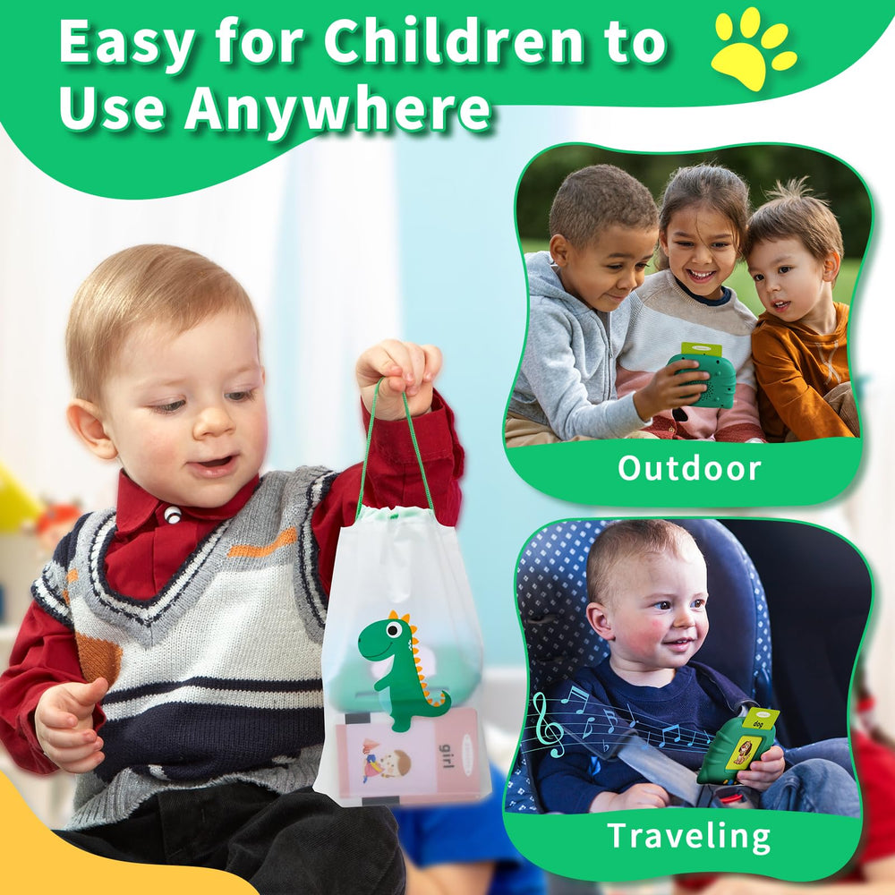 Aullsaty durable card material resists bending for long-lasting learning cards.