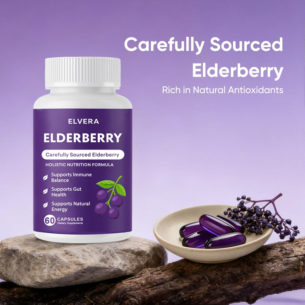 Aultink Elvera elderberry label detail emphasizing organic ingredients