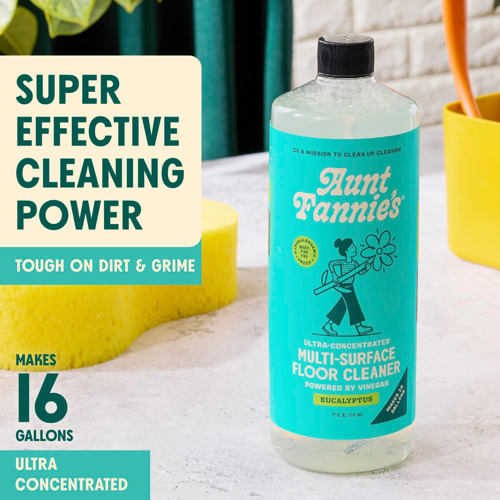 Aunt Fannie's vinegar wash cleaner used on sealed floors for gentle cleaning