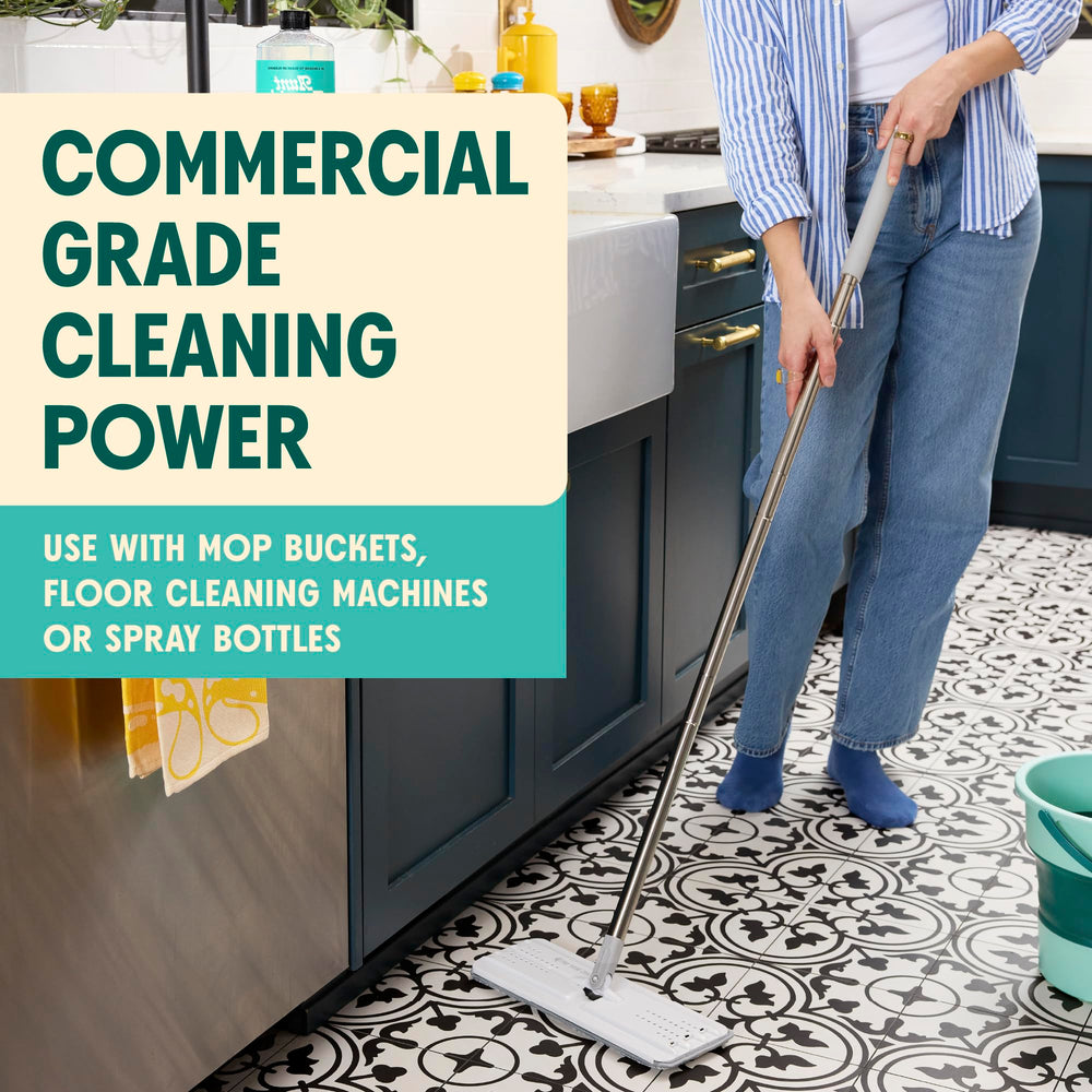 Floor cleaner safe for sealed hardwood, tile, and vinyl surfaces