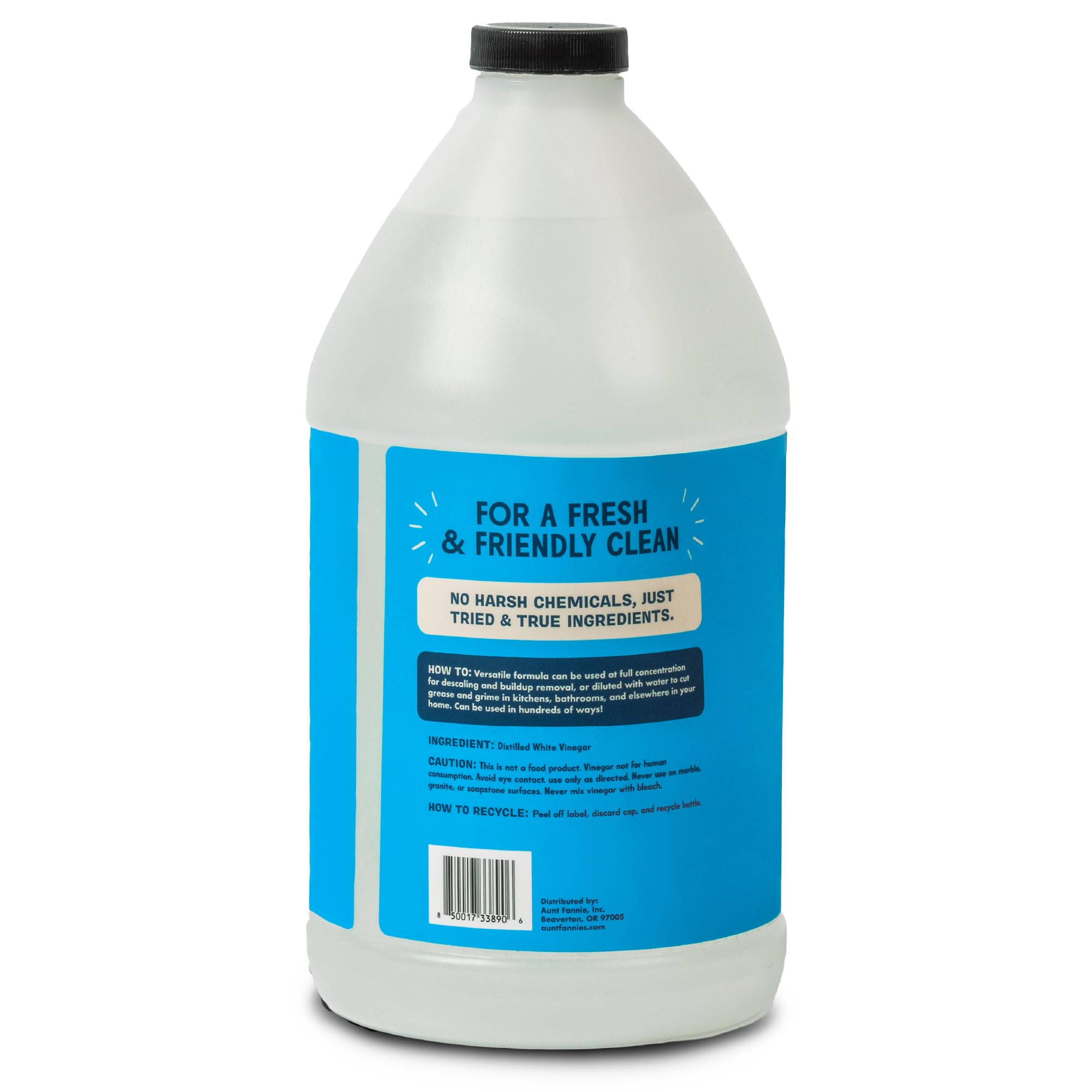 Aunt Fannie's 64 oz bottle supports large cleaning projects.