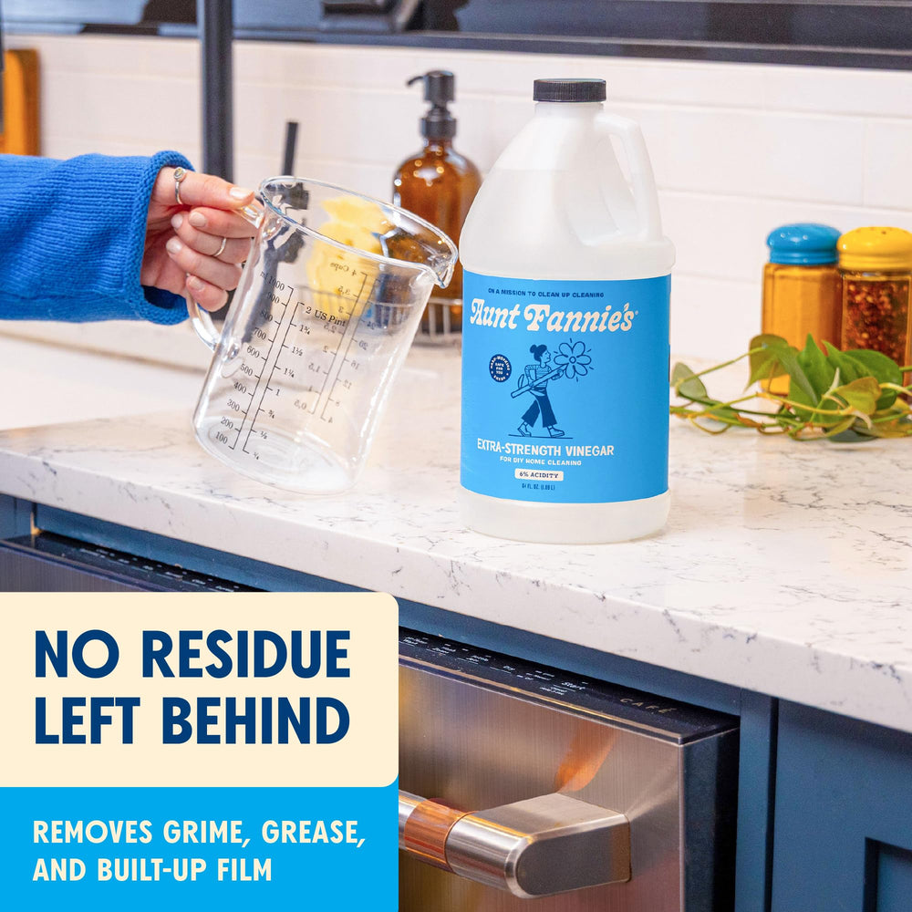 Aunt Fannie's vinegar on sealed wood cleans without harsh additives.