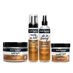 Aunt Jackie’s braid twist collection close-up highlighting product packaging