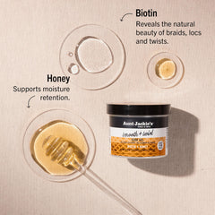 Aunt Jackie's Braid + Twist Collection display highlights extra firm hold.