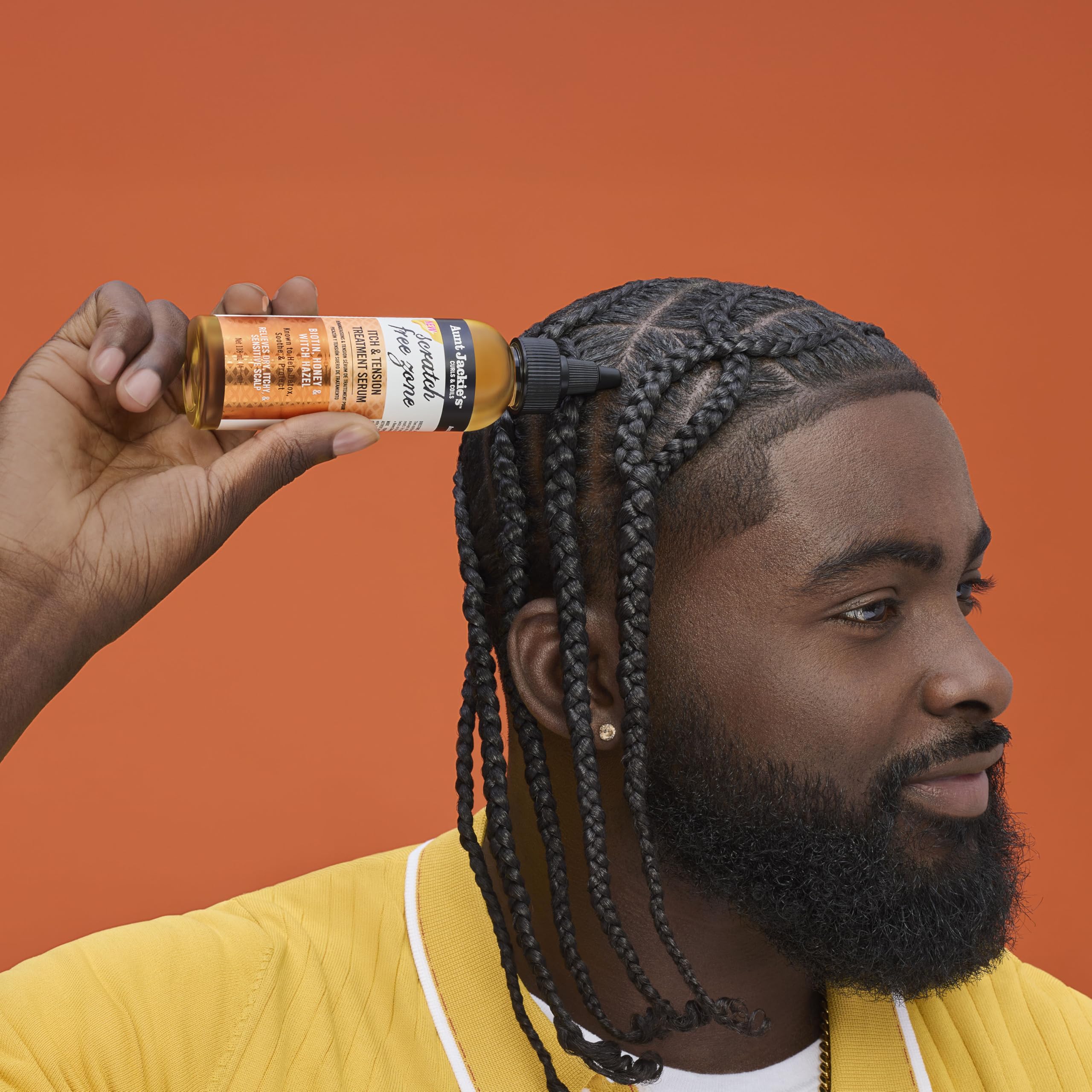 Honey and Biotin texture closeup from Aunt Jackie's Braid + Twist Serum