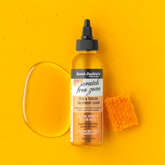 Serum applied to scalp under protective styling with Aunt Jackie's Braid + Twist Serum