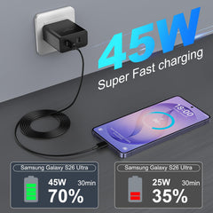 Auorld 10ft USB-C cable included for flexibility