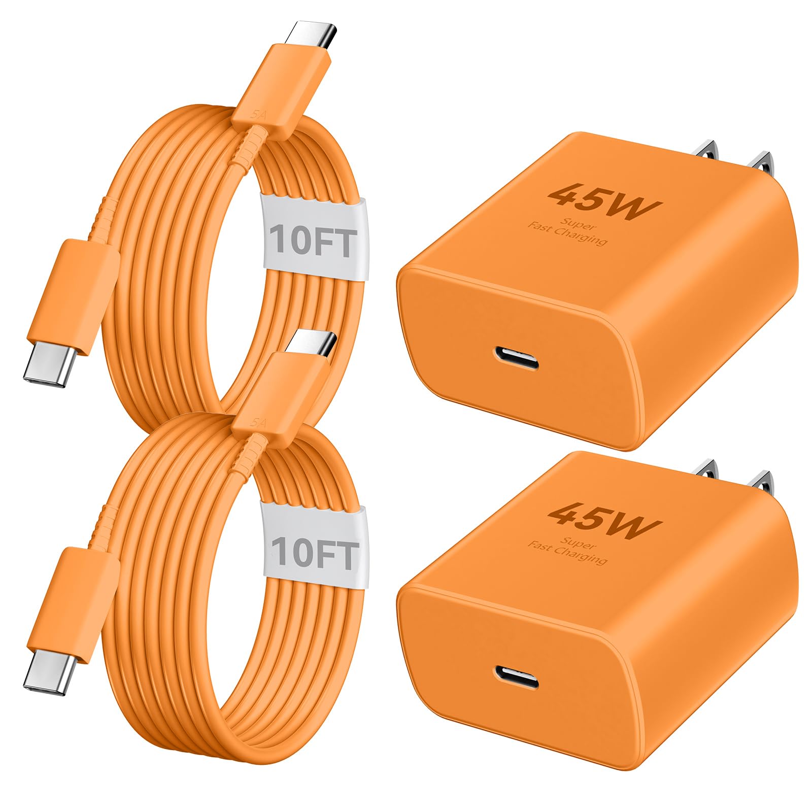 Auorld 45W USB-C charger block with compact design for fast charging