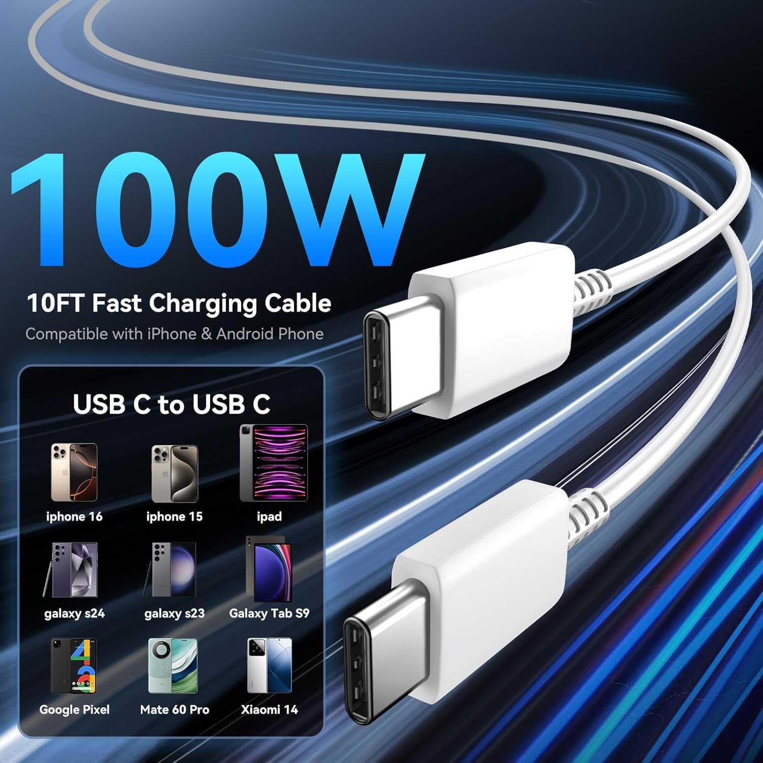 Auorld dual-port charger charging two devices at once