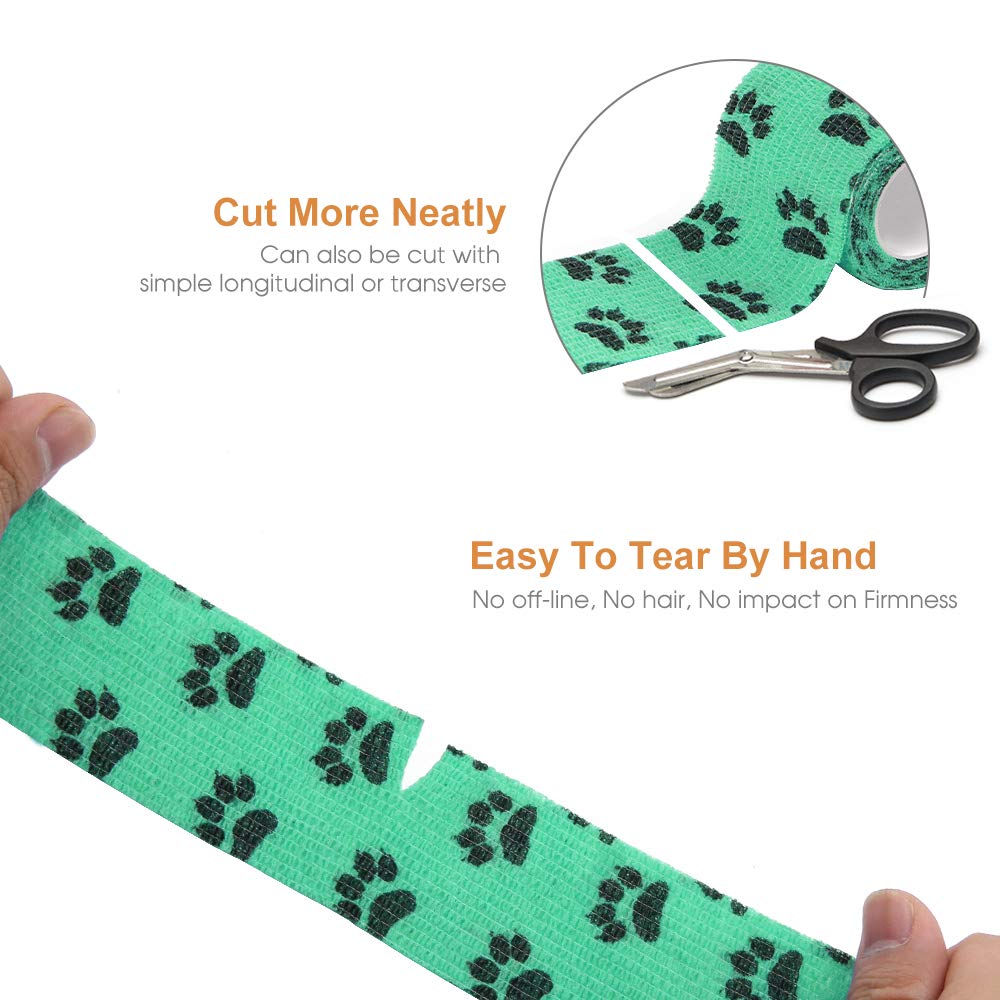 AUPCON Vet Wrap high elasticity enables adjustable support during activities.